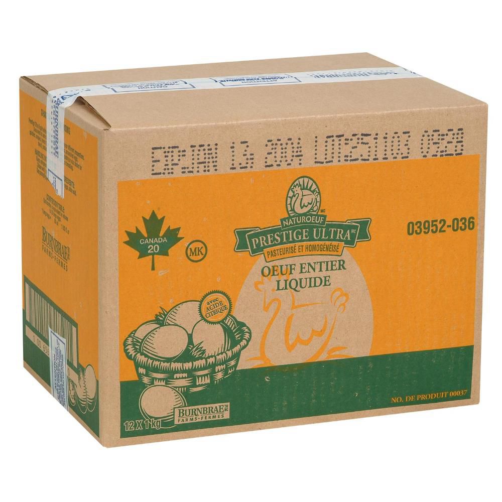 Prestige Ultra Whole Liquid Eggs, 1 Kg -- 12 Per Case
