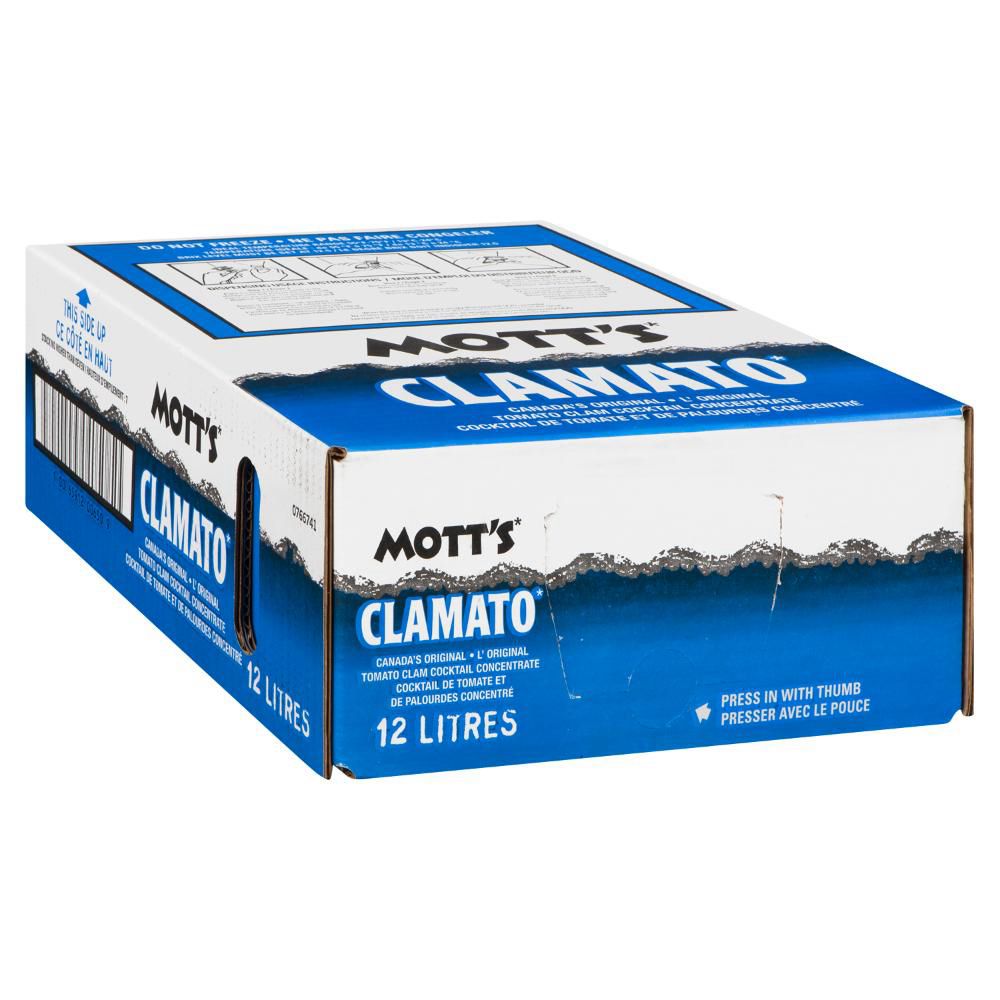 Clamato Original Tomato Clam Juice Concentrate Cocktail, 12 L