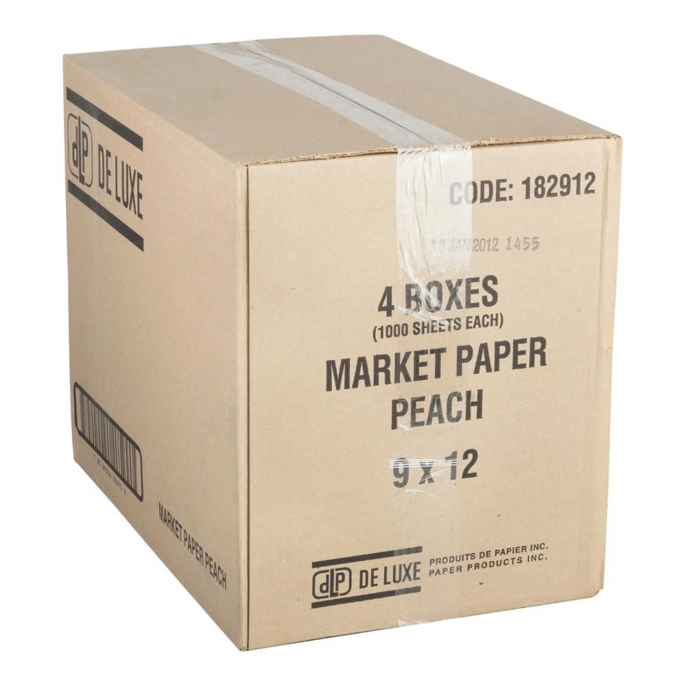 Deluxe 9 X 12 In Peach Market Paper Sheet, 1000 Count -- 4 Per Case