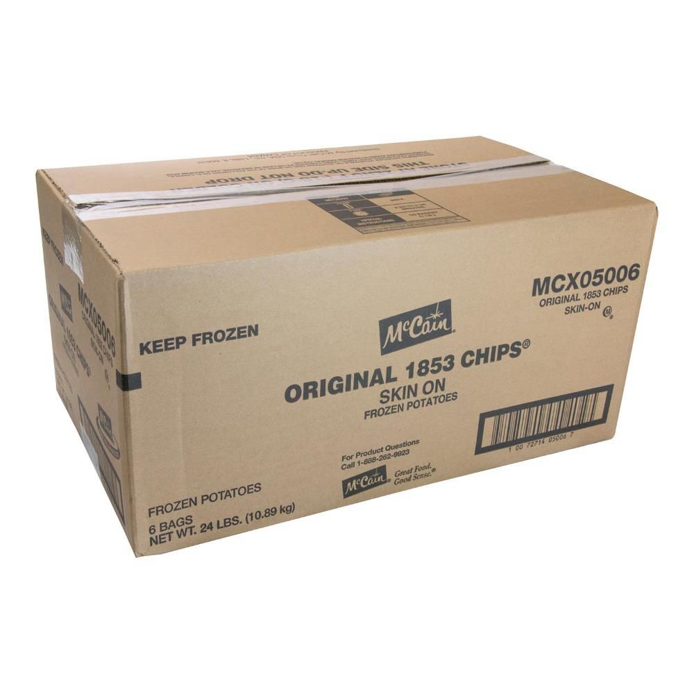 Mccain Chips De Pommes De Terre Plates Avec Peau, 1,81 Kg -- 6 Par Boîte