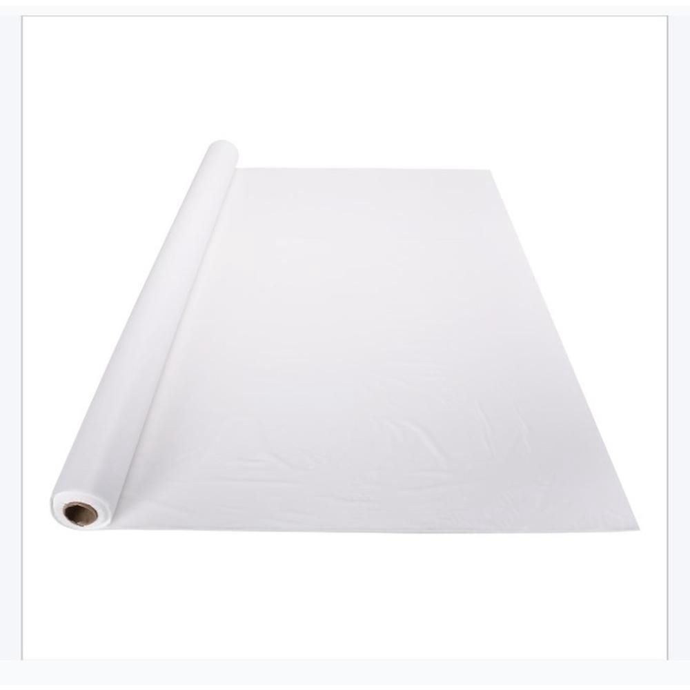 Hoffmaster Rouleau De Nappe Blanche En Plastique, 40 Po X 300 Pi