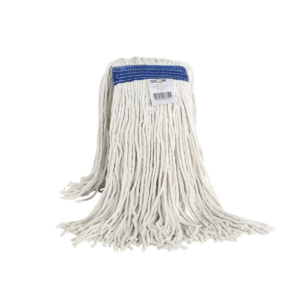 Globe Cot-pro White Cotton Narrow Band Wet Cut End Mop, 20 Oz Capacity -- 12 Per Case