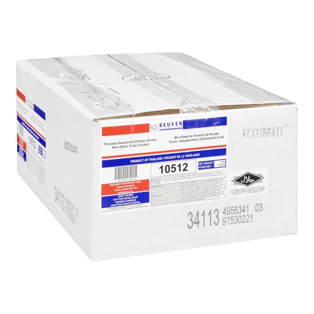 Reuven Mini Filets De Poulet Panés, Entièrement Cuits Et Assaisonnés, 2 Kg -- 6 Par Caisse