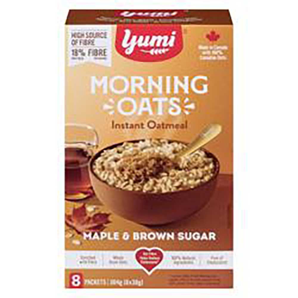 Yumi Maple Brown Sugar Morning Oats, 304 G -- 6 Per Case