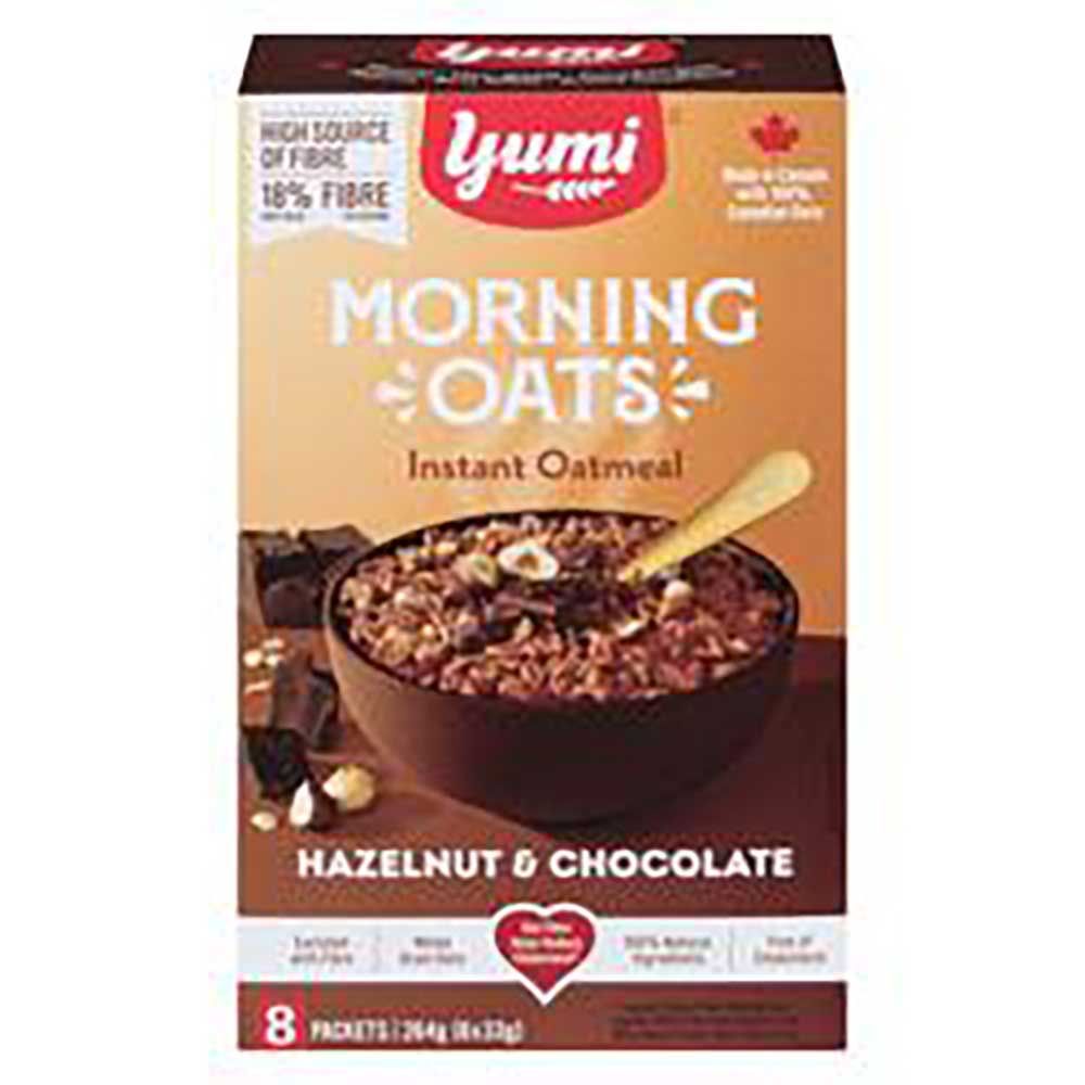 Yumi Chocolate Hazelnut Morning Oats, 264 G -- 6 Per Case