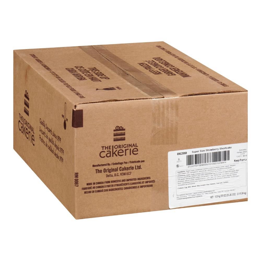The Original Cakerie Shortcake Strawberry Slab Cake, 5.24 Kg -- 2 Per Case