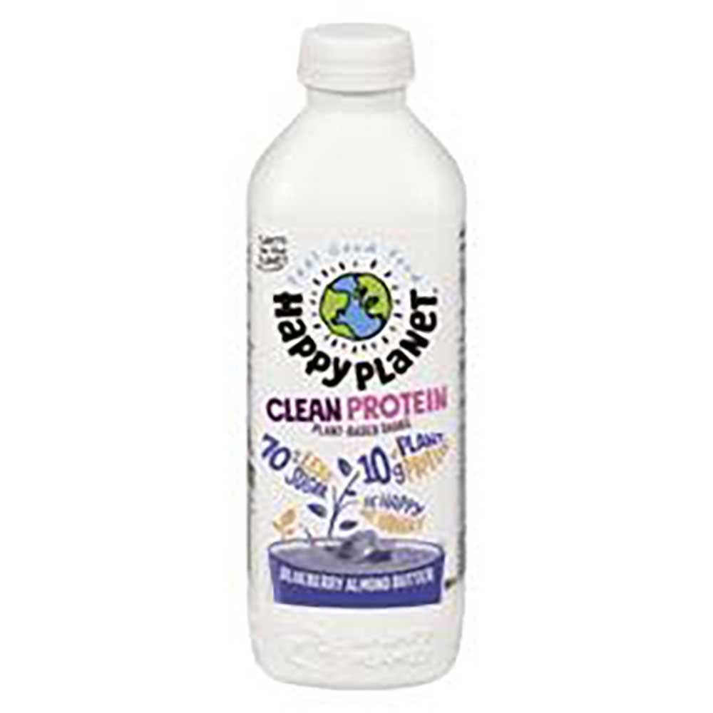 Happy Planet Blueberry Almond Butter Clean Protein Shake, 900 Ml -- 6 Per Case