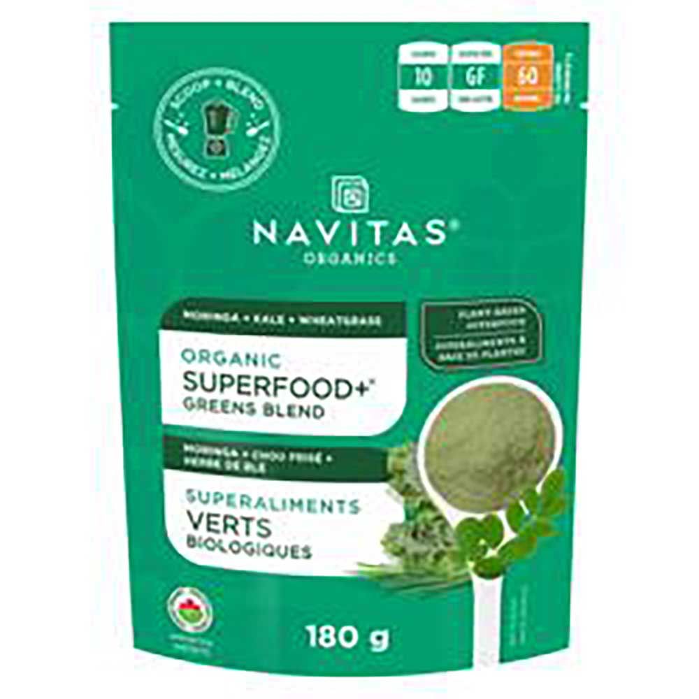 Navitas Organics Superfood Plus Greens Blend, 180 G -- 6 Per Case