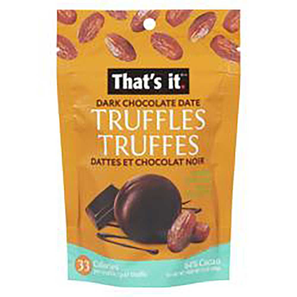 That's It. Organic Dark Chocolate Date Truffles, 100 G -- 6 Per Case