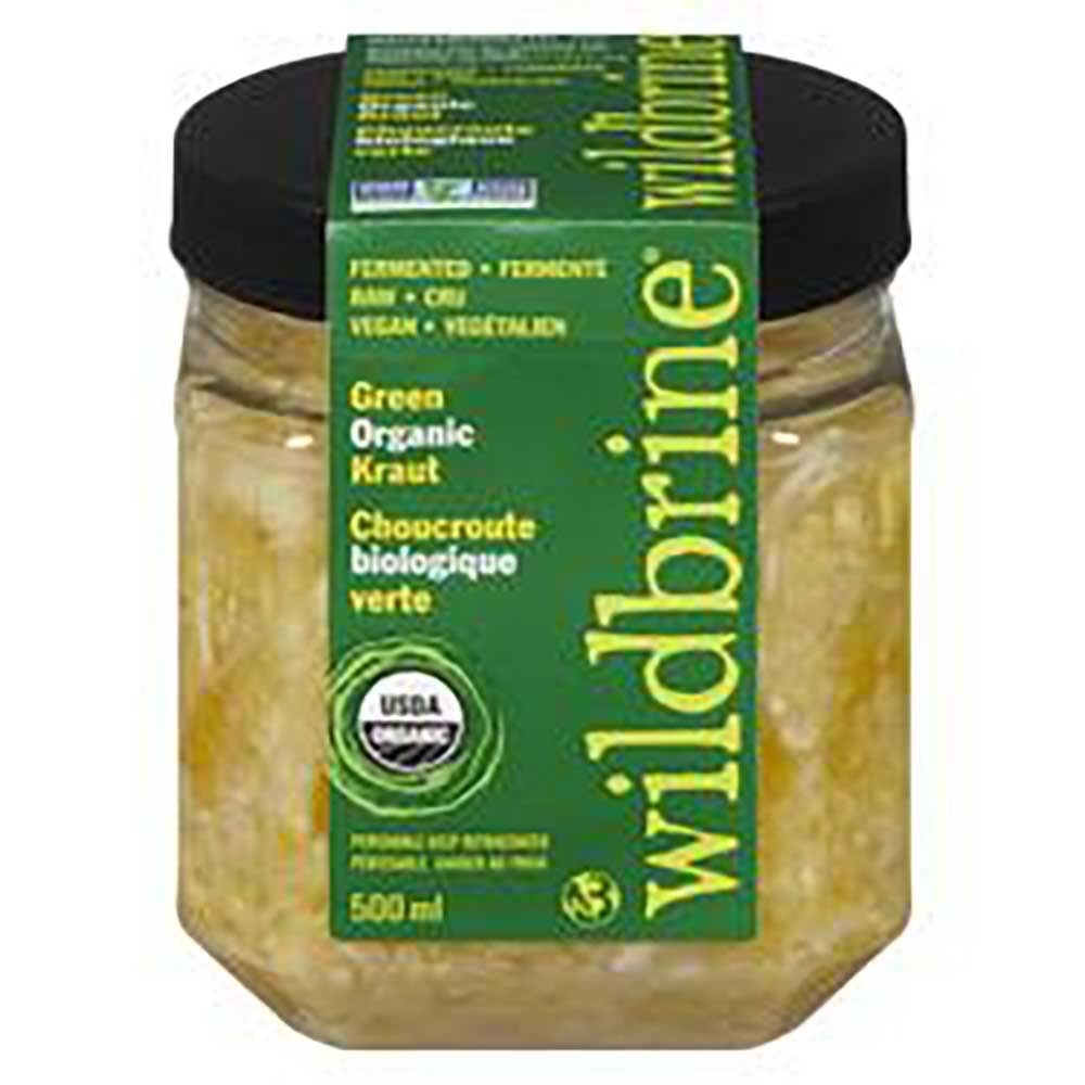 Wildbrine Organic Raw Green Kraut, 624 G -- 6 Per Case