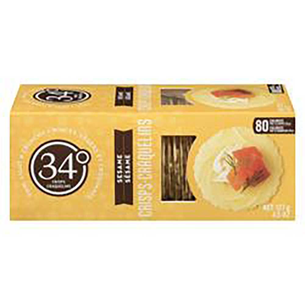 34 Degrees Sesame Thin Light And Crunchy Crisps, 4.5 Oz -- 12 Per Case