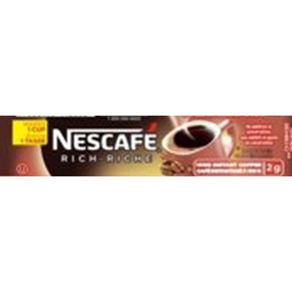 Nescafé Bâtonnet De Café Instantané Riche, 2 G -- 1 000 Par Boîte