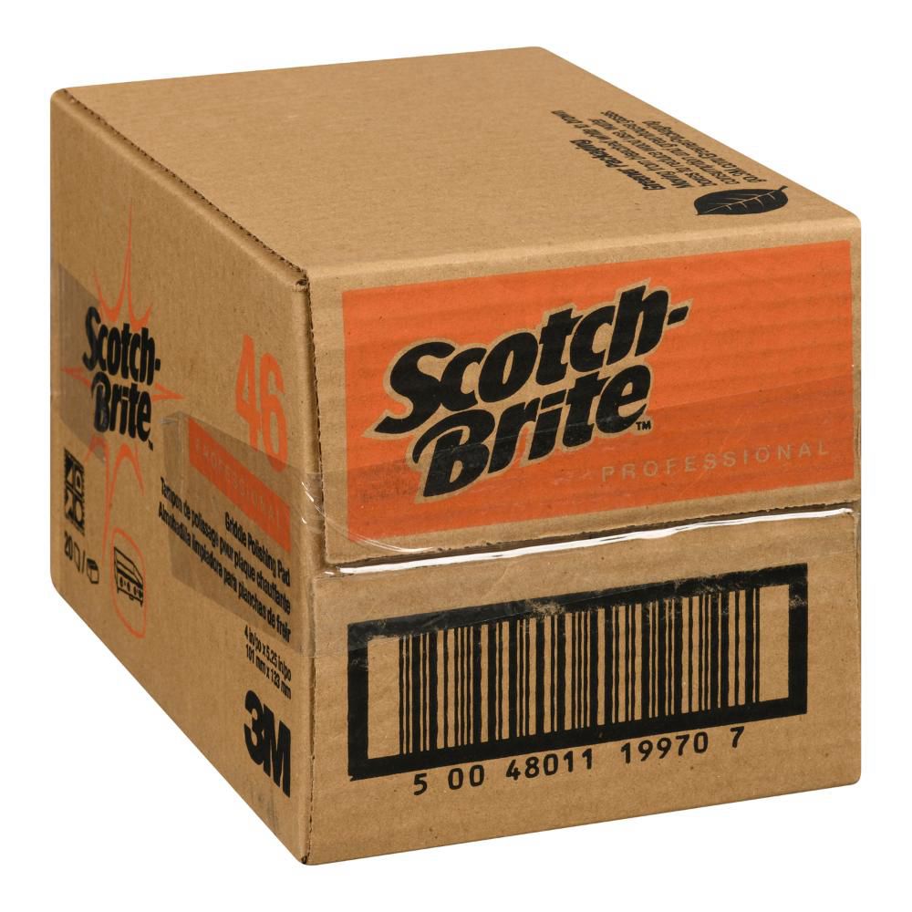 Scotch-brite 4 X 5.25 In Griddle Polish Pad, 20 Count -- 3 Per Case