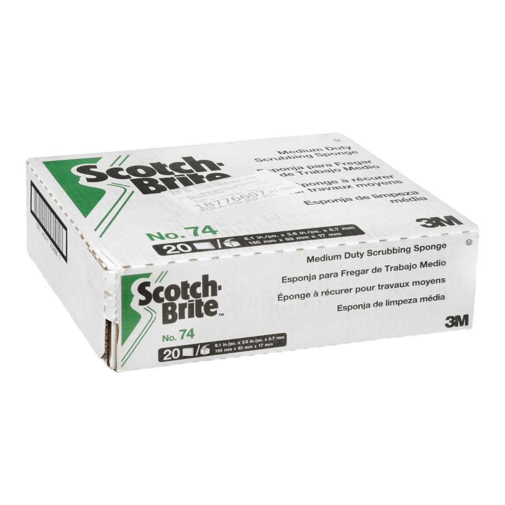 Scotch-brite 6.25 X 3.5 In Medium Duty Scrubbing Sponge, 20 Count -- 20 Per Case