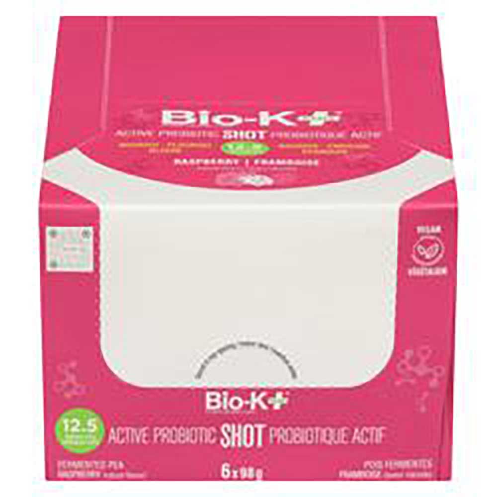 Bio-k Plus Active 12.5b Raspberry Probiotic Shot, 98 G -- 6 Per Case
