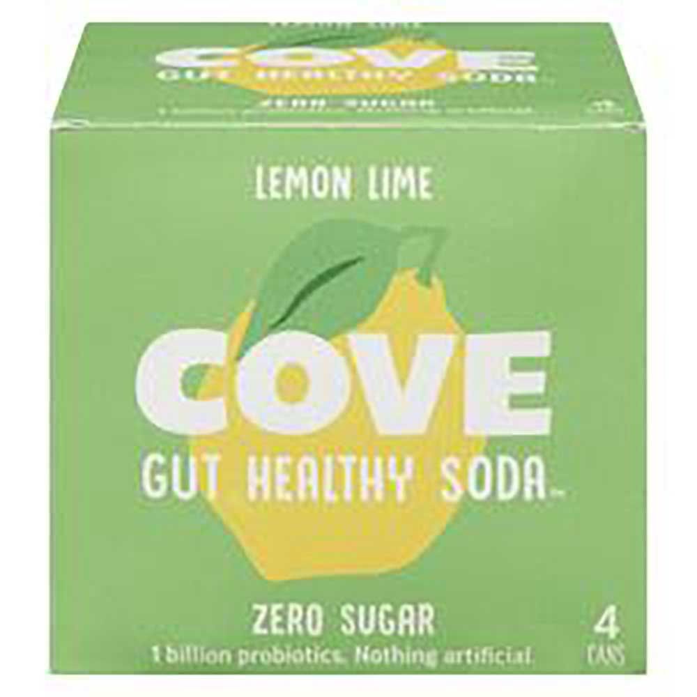 Cove 355 Ml De Soda Sans Sucre Au Citron Vert, 4 Unités -- 6 Par Boîte