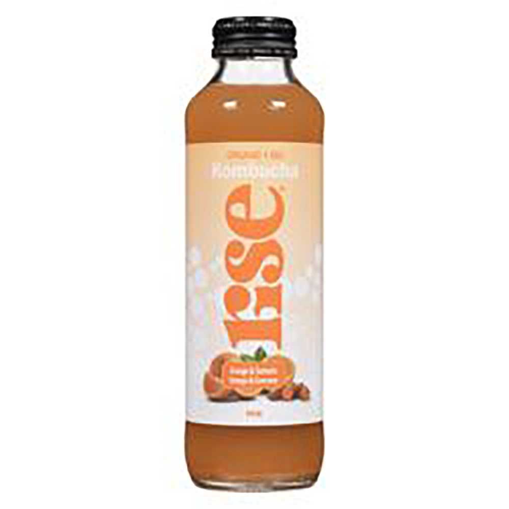 Rise Orange And Turmeric Kombucha, 414 Ml -- 12 Per Case