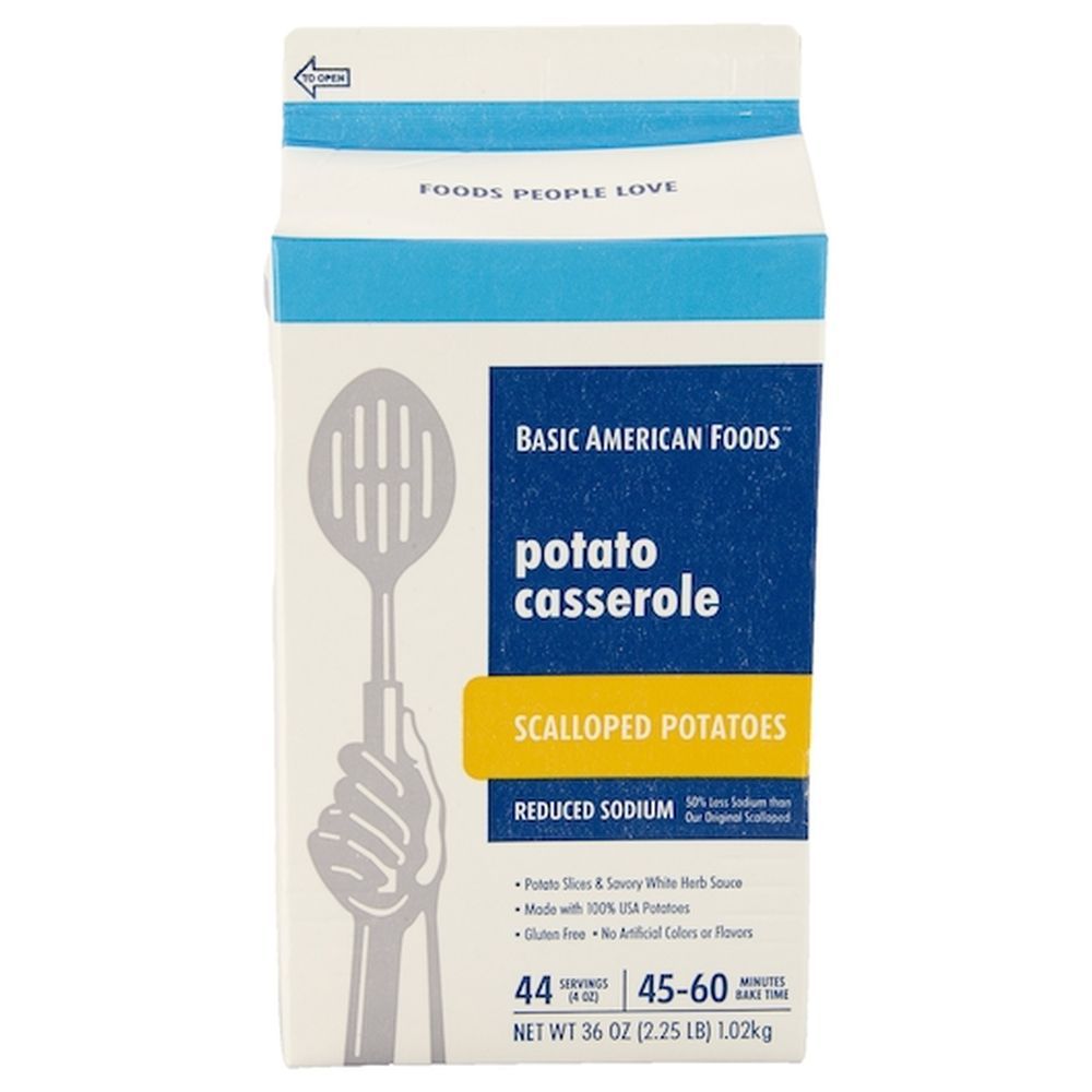 Basic American Foods Reduced Sodium Scalloped Potatoes Casserole, 2.25 Pound