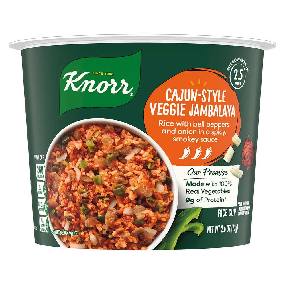 Knorr Cajun-style Veggie Jambalaya Rice Cup, 2.6 Ounce -- 8 Per Case