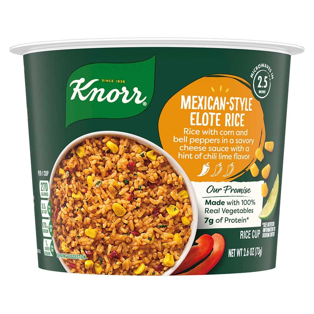 Knorr Mexican-style Elote Rice Cup, 2.6 Ounce -- 8 Per Case
