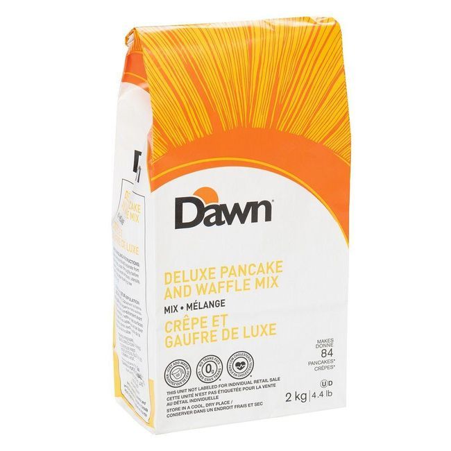 Dawn Foods Mélange De Luxe Pour Crêpes Et Gaufres, 2 Kg -- 6 Par Boîte