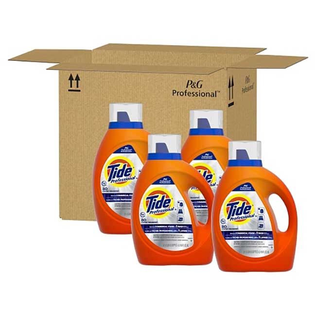 Tide Professional 80 Loads Original Laundry Detergent Liquid, 105 Ounce -- 4 Per Case