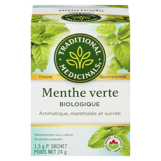 Traditional Medicinals Tisane À La Menthe Verte Biologique, 16 Sachets De Thé -- 6 Par Boîte