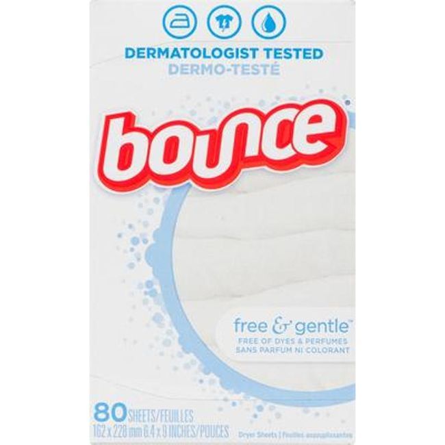 Bounce Feuilles Assouplissantes Free And Gentle, 80 Unités -- 9 Par Boîte