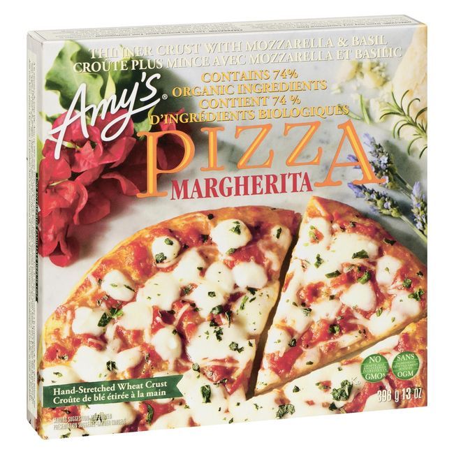 Amy's Pizza Margherita, 369 G -- 8 Par Caisse