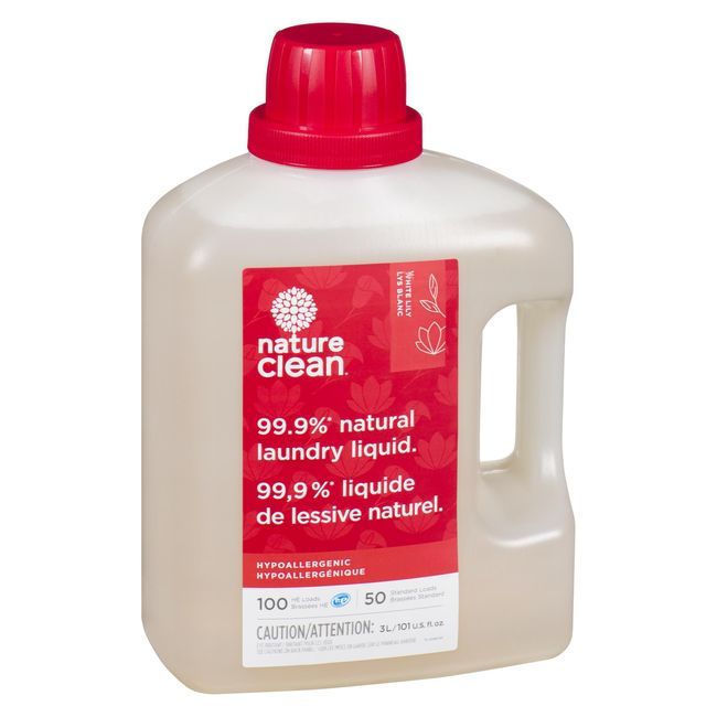 Nature Clean White Lily Laundry Detergent Liquid, 3 L -- 4 Per Case