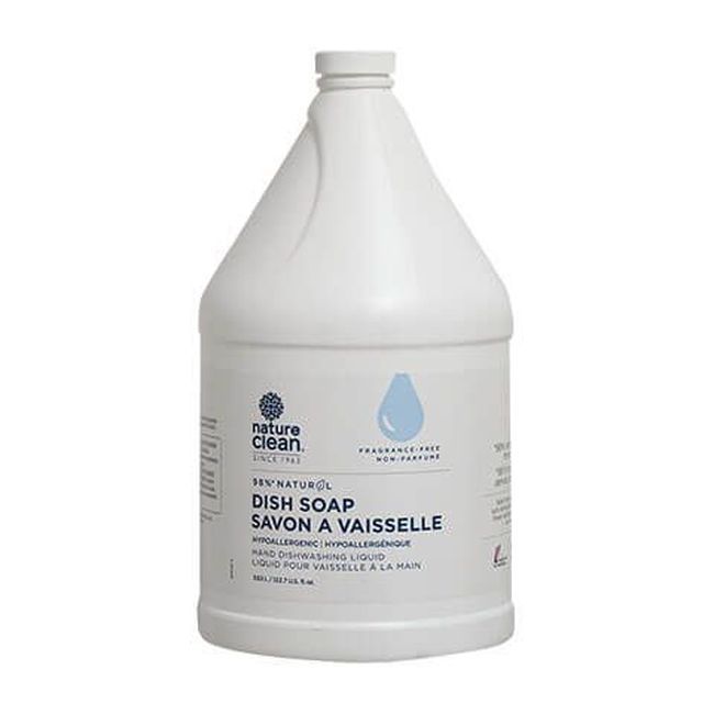 Nature Clean Fragrance Free Dishwashing Liquid, 3.63 L -- 4 Per Case