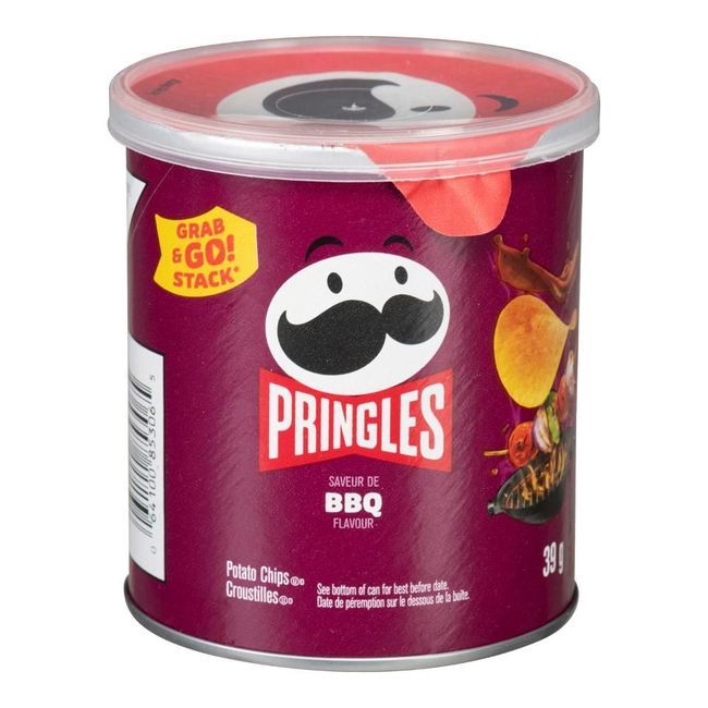 Pringles Bbq Potato Chips, 39 G -- 12 Per Case
