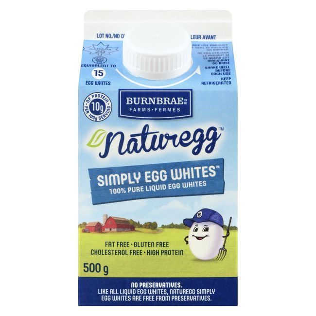Burnbrae Farms Naturegg Simply Egg Whites, 500 G -- 12 Per Case