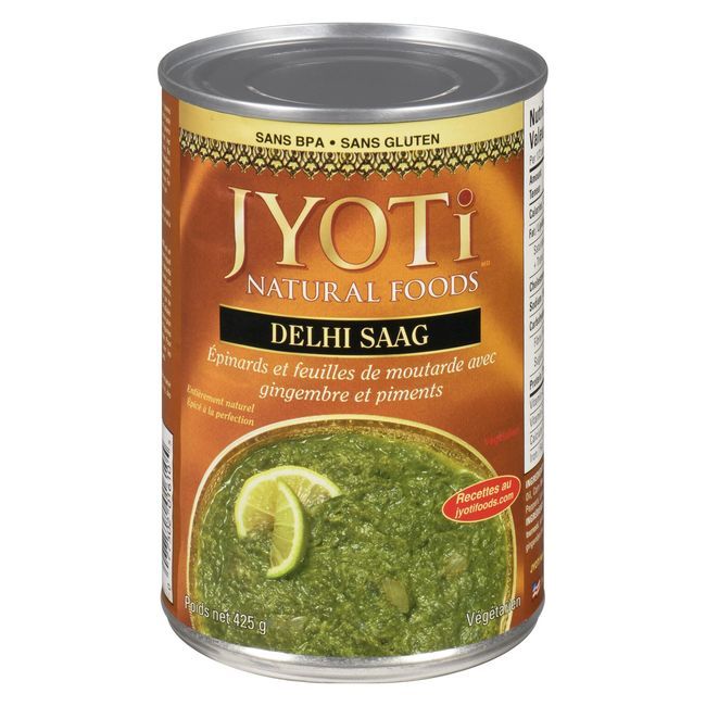 Jyoti Natural Foods Delhi Saag, 425 G -- 12 Par Boîte