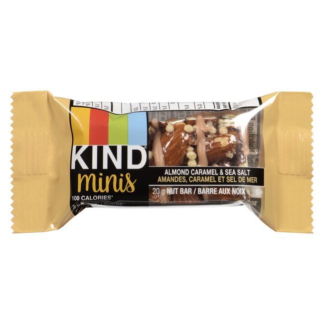 Kind Barre Aux Amandes, Caramel Et Sel De Mer, 20 G, 10 Unités -- 8 Par Boîte