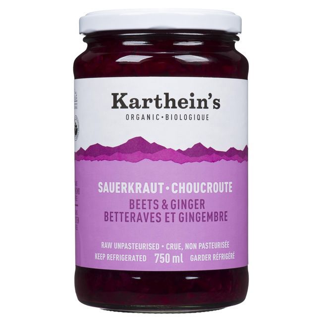 Karthein's Choucroute Aux Betteraves Et Au Gingembre, 750 Ml -- 12 Par Caisse