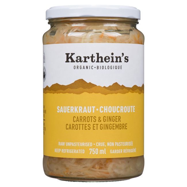 Karthein's Choucroute Biologique Aux Carottes Et Au Gingembre, 750 Ml -- 12 Par Boîte