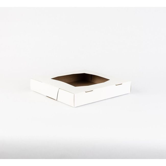 Graphic Packaging Paperboard Glued Window Pie Box, 9 X 9 X 1.5 In -- 250 Per Case