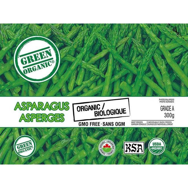 Green Organic Asperges, 300 G -- 12 Par Boîte