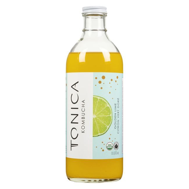 Tonica Golden Lime Kombucha, 1.1 L -- 6 Per Case