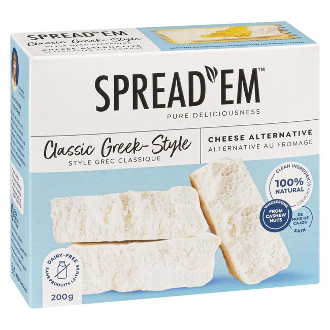 Spread'em Kitchen Classic Greek Style Cheeze Alternative, 200 G -- 6 Per Case