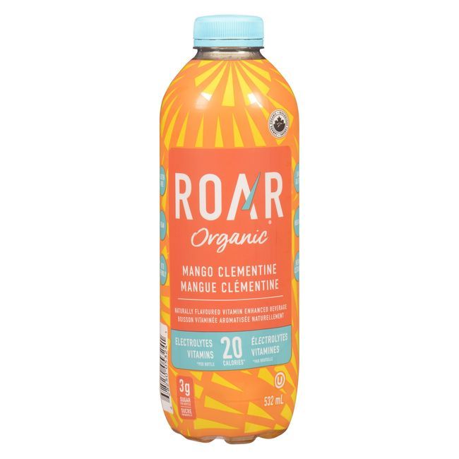 Roar Organic Mango Clementine Hydration Drink, 532 Ml -- 12 Per Case