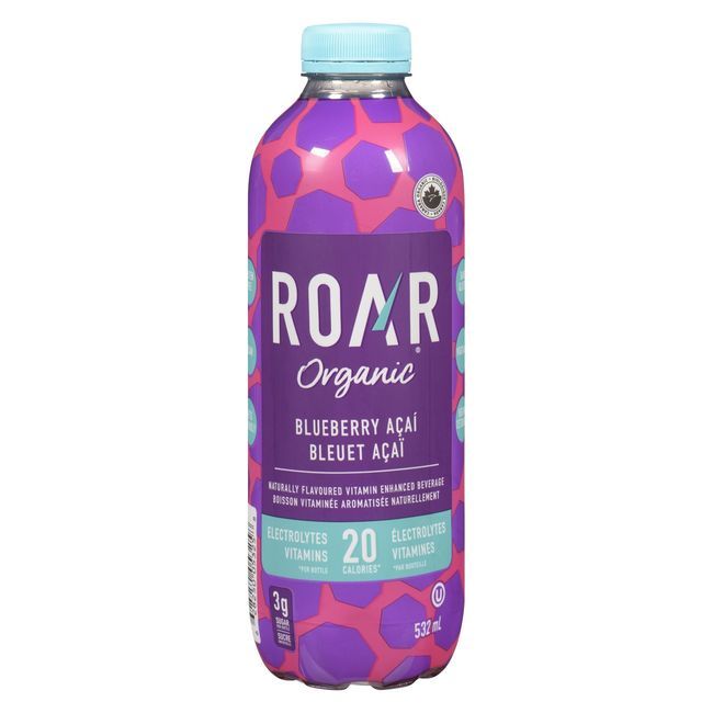 Roar Organic Blueberry Acai Hydration Drink, 532 Ml -- 12 Per Case