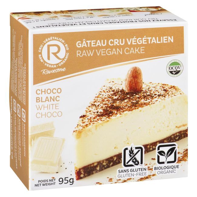 Rawesome White-choco Raw Vegan Cake, 95 G -- 6 Per Case