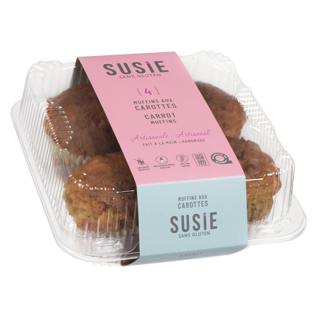 Susie Sans Gluten Carrot Muffins, 464 G -- 9 Per Case
