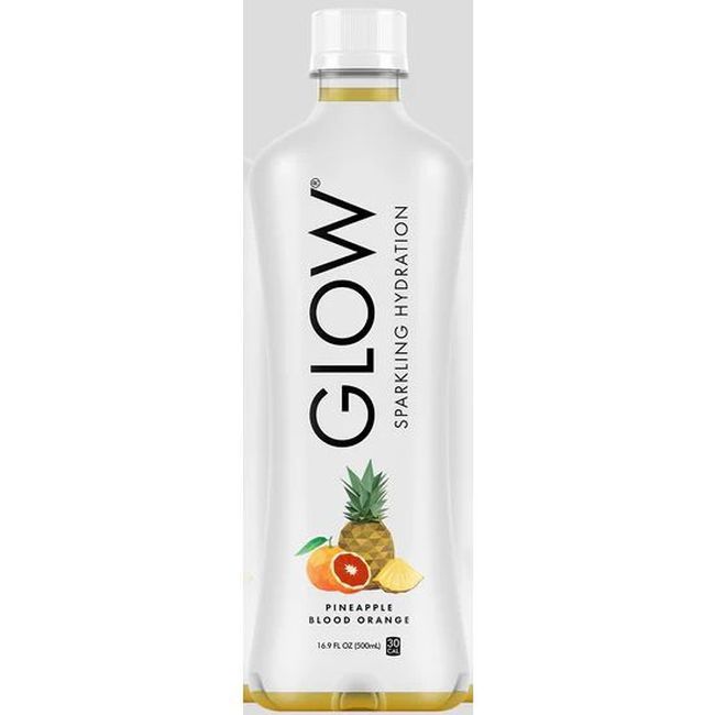 Glow Boisson Pétillante Hydratante À L'ananas Et À L'orange Sanguine, 500 Ml -- 12 Par Boîte