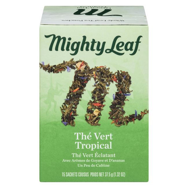 Mighty Leaf Thé Vert Tropical, 15 Sachets De Thé -- 6 Par Boîte