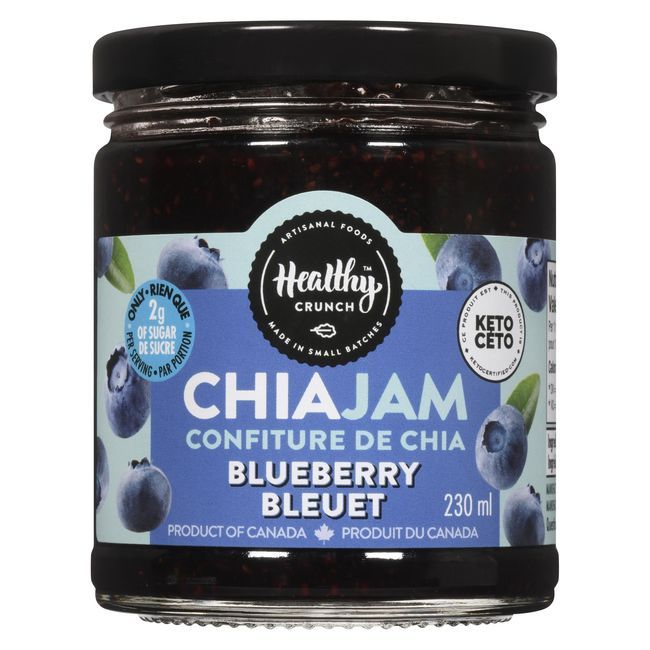 Healthy Crunch Blueberry Chia Jam, 230 Ml -- 6 Per Case