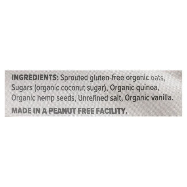 One Degree Organic Foods Sprouted Quinoa Hemp Instant Oatmeal, 510 G -- 6 Per Case