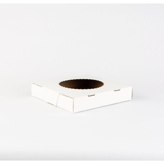 Graphic Packaging Paperboard Glued Window Pie Box, 8 X 8 X 1.5 In -- 250 Per Case